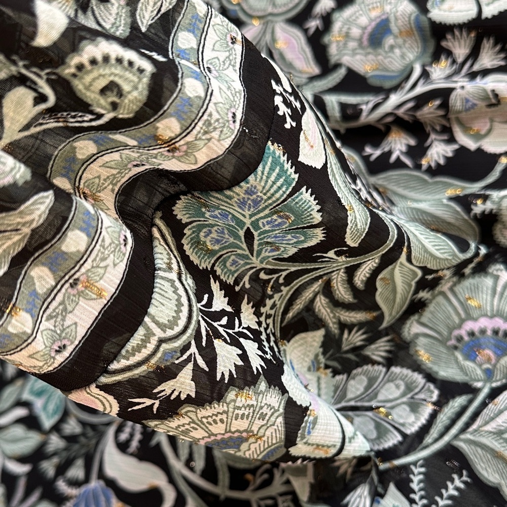 Lane Bryant Black Floral Midi Dress Size 18 - Picture 4 of 11